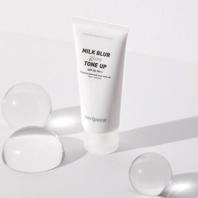 Peripera Milk Blur Tone Up Cream 04 Glow 60 ml - Highlighters & Illuminators