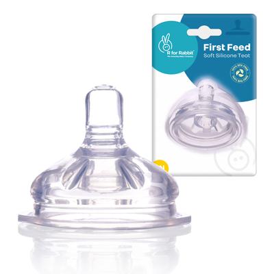 R for Rabbit First Feed Soft Silicone Teat (Steebo Giffy) 1's - Feeding & Nursing