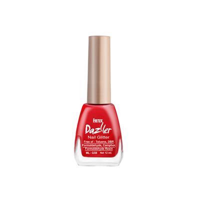 Eyetex Dazller Nail Glitter - DR18 (Marsala) 12 ml - Nail Polish
