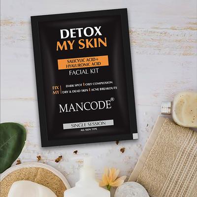 Mancode Detox My Skin Facial Kit 58 gm - Masks & Peels