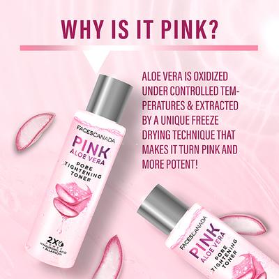 FACESCANADA Pink Aloe Vera Pore Tightening Toner 100 ml - Face Serum