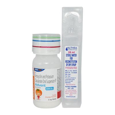 ADVENT TANGY ORANGE FLAVOUR 228.5mg Dry Syrup 30ml - Bacterial Infections-Pen