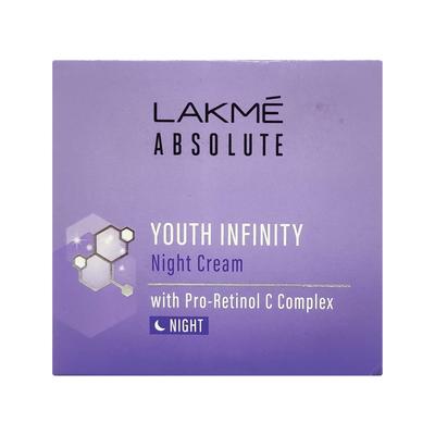 Lakme Absolute Youth Infinity Night Cream with Pro-Retinol C Complex 50gm - Night Cream