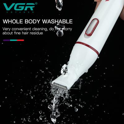 VGR V725 4in1 Women Grooming Kit for Face Legs Underarms Bikini Eyebrow Ear and Nose Trimmer 1s 1's - Hair Removal Accessories