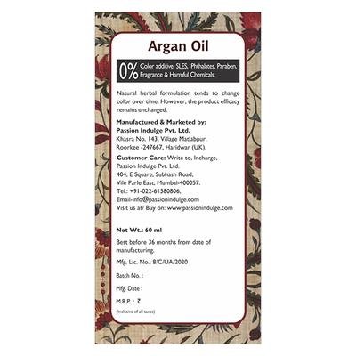 Passion Indulge ARGAN Carrier oil for Skin and hair care 10ML - Carrier Oils