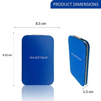 Majestique Rectangle Compact Mirror PU 1X/2X Magnification Portable 1's - Others
