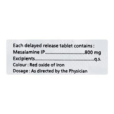 MESADAC 800mg Tablet 10's - Ulcerative Colitis/Bowel Inflammatory Disease-GIT