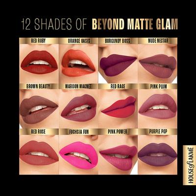 Lakme Absolute Beyond Matte Lip 203 Fuchsiafun 3.4 gm - Lipsticks