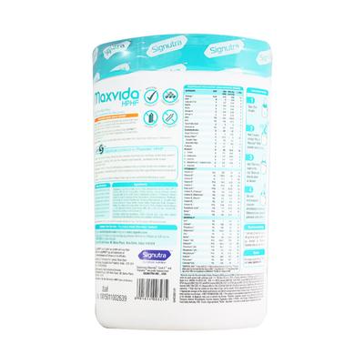 Maxvida HPHF Nutrition Zero Sucrose Supplement Powder Jar Gluten Free - Orange Flavour 400 g - Protein Drink