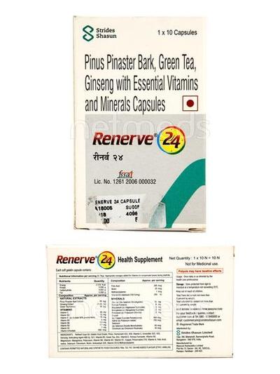 Renerve 24 Capsule 10'S - Nootropics And Neurotrophics