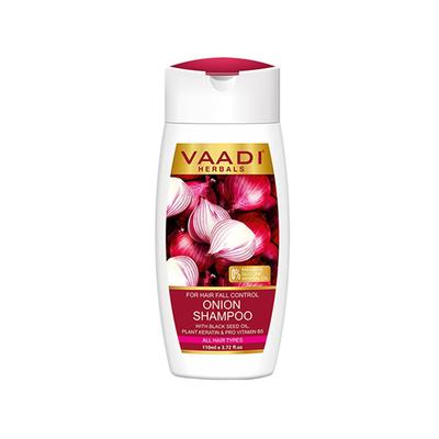 Vaadi Herbals Onion Shampoo for Hairgrowth & Hair Fall Control With Plant Keratin 110 ml - Shampoos