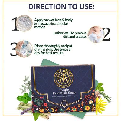 Luxuriate Exotic Essentials Essene Of Fragrant Beauty Soap Bar 125 gm - Soaps