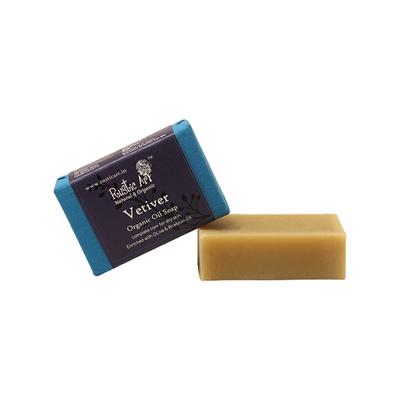 Rustic Art Organic Handmade Vetiver Soap 100 gm - Soaps