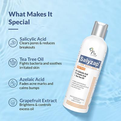 Fixderma Salyzap Acne Body Wash 200 ml - Face Gels
