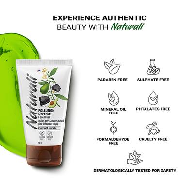 Naturali Pollution Defence Face Wash 50 ml - Face Washes