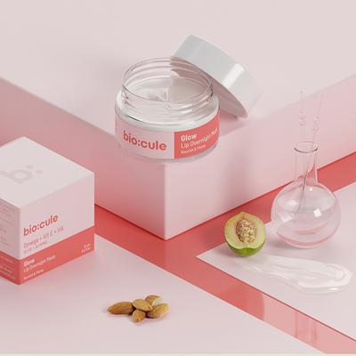 Biocule Glow Lip Overnight Sleeping Mask For Soft, Nourished & Glowing Lips, Vitamin E & Ha 15 gm - Lip Mask
