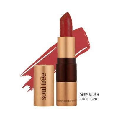 Soultree Ayurvedic Lipcare Colour Rich Deep Blush 820 4 gm - Lipsticks