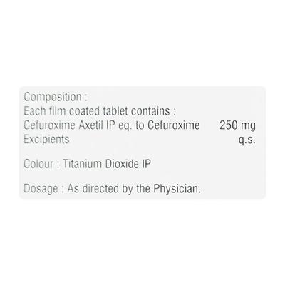 ZYVICEF 250 Tablet 10's - Bacterial Infections-Cep