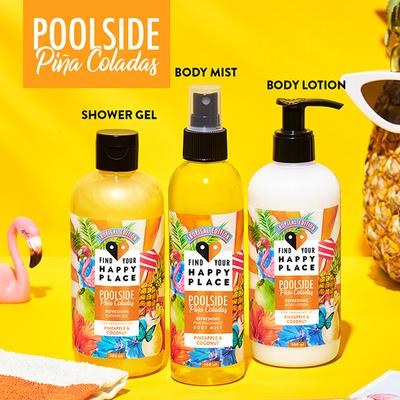 Find Your Happy Place - Poolside Pina Coladas Vitamin C Pineapple & Coconut Body Lotion 300ml - Creams/Oils/Lotions