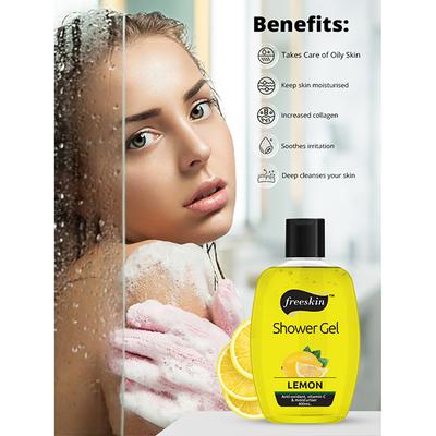 Freeskin Lemon Shower Gel 400 ml - Shower Gels & Body Wash