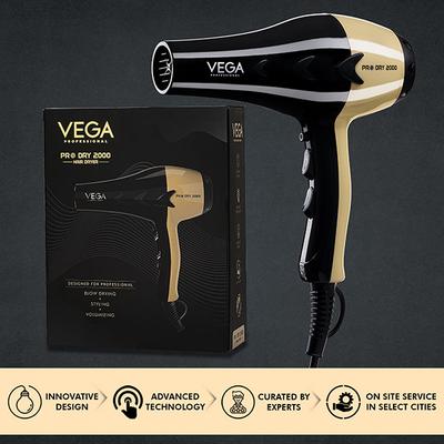 VEGA Professional Pro Dry 1800-2000W Hair Dryer for Salon Professionals & Home, (VPVHD-04) 1's - Hair Dryers