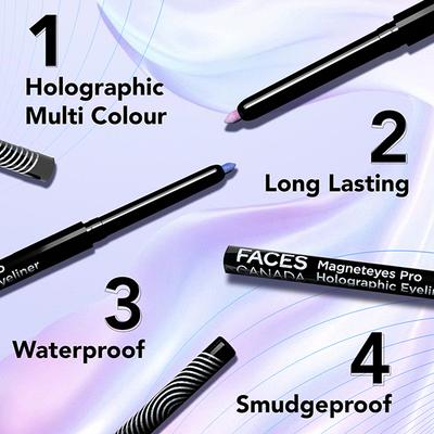 Faces Canada Magneteyes Pro Holographic Eyeliner - Confetti Sparkles 01 0.25 gm - Eyeliners