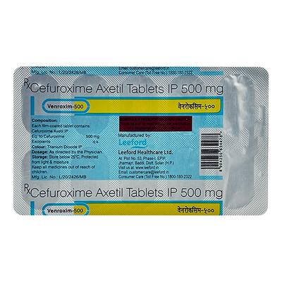 VENROXIM 500 Tablet 10's - Bacterial Infections-Cep