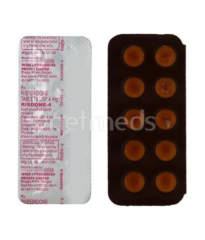 Risdone 4mg Tablet 10'S - Schizophrenia-Aps