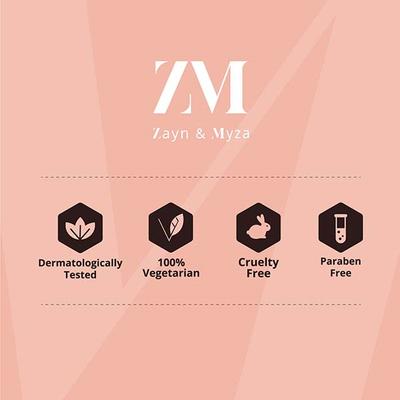 Zayn & Myza Glint & Glow Glam Blush + Highlighter Duo 8 gm - Blush Brush