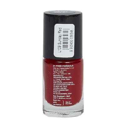 Glimmer Nail Polish Sunday Red 5 ml - Nail Polish