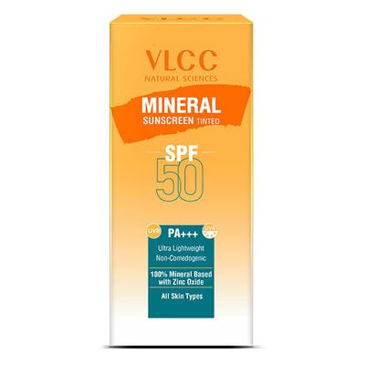 VLCC Mineral Sunscreen Tint SPF 50 Pa +++ All Skin Types 50gm - Face Sunscreen