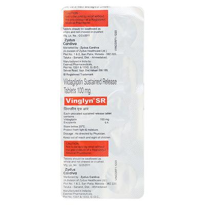 VINGLYN SR 100 Tablet 10's - Diabetes-Ant