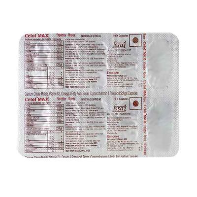 Celol Max Capsule 10'S - Supplements-Vam