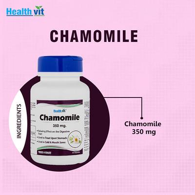 Healthvit Chamomile Capsules For Cold & Mouth Sores 60's - Digestive Health