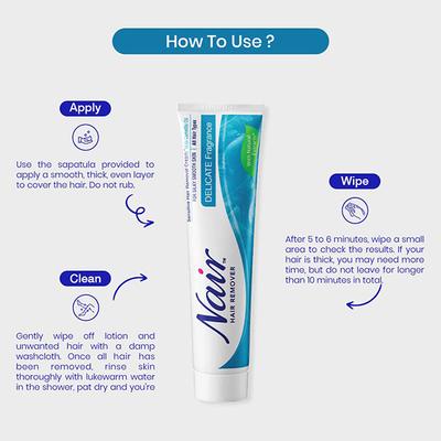Nair Delicate Hair Removal Cream 110 gm - Hair Removal Accessories