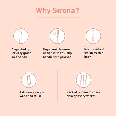Sirona Premium Eyebrow & Face Razor 3's - Shaving & Hair Removal