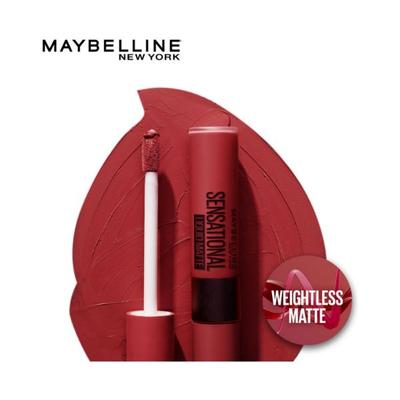 Maybelline New York Sensational Liquid Matte 03 Flush It Red 7 ml - Lipsticks
