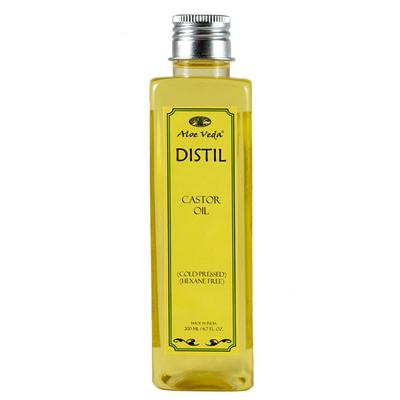 Aloe Veda Distil Cold Pressed Castor Oil (Hexane Free) 200 ml - Massage Oils
