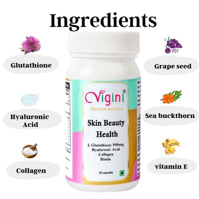 Vigini Skin Beauty Health Capsule 30's - Personal Care (Ayush)