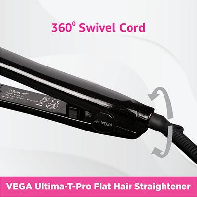 VEGA Ultima T Pro Hair Straightener (VHSP-01 ) Black 1 gm - Straighteners