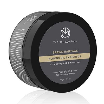 The Man Company Brawn Hair Wax Almond Oil & Argan Oil 50gm - Hair Gels & Waxes