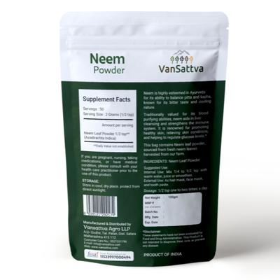 Vansattva Neem Powder 100 g - Speciality Medicines