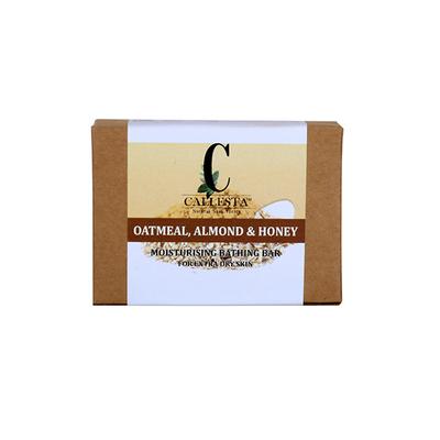 Callesta Dry Skin Defence Oatmeal, Almond and Honey Soap Controls Eczema 100 gm - Soaps