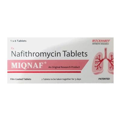 MIQNAF Tablet 6's - Bacterial Infections-Mac