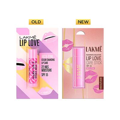 Lakme Lip Love Chapstick Lip Balm - Insta Pink 4.5 gm - Lipsticks