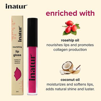 Inatur Lip Gloss - Attitude (L4) 1.6ml - Lip Glosses