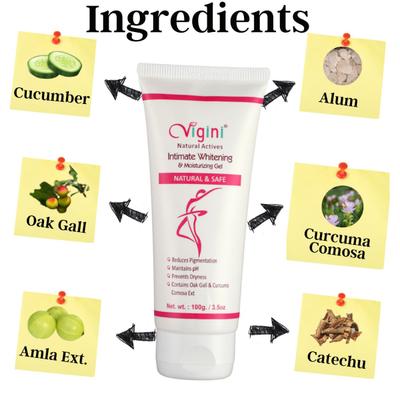 Vigini Intimate Whitening & Moisturizing Gel 100 gm - Intimate Care