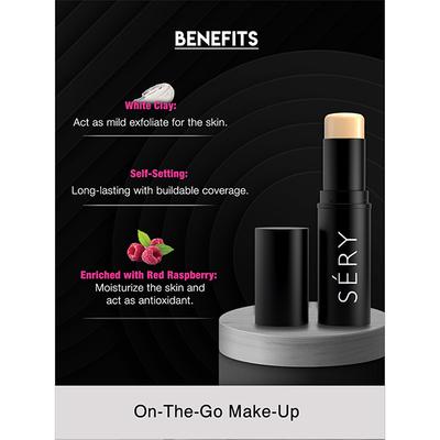 Sery Fix 'N' Click Ivory Foundation Stick F2 Natural 7.5 gm - Foundation
