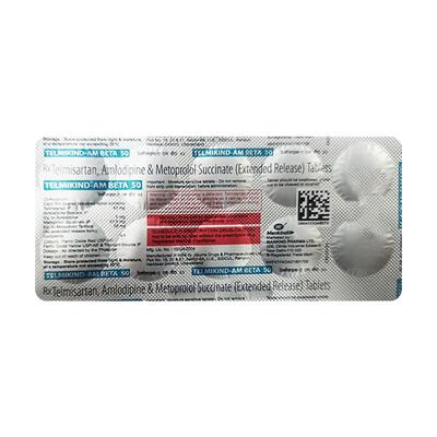 TELMIKIND AM BETA 50 Tablet 10's - Hypertension-Ang