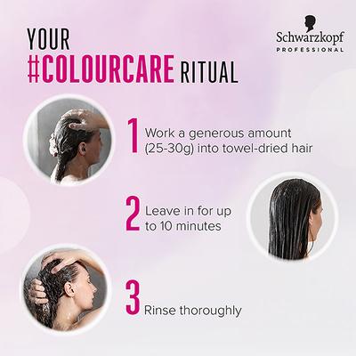 Schwarzkopf Professional Bonacure Color Freeze Treatment pH 4.5,with Vegan Keratin 500 ml - Hair Masks & Packs